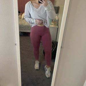 Pink 7/8 athletic leggings